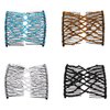 FXQHAN 4 Pieces Beads Hair Combs Magic Elastic Hair Clips Stretchy Hair Comb Double Clips for Women Hair Accessory