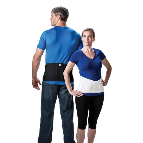 Core Products Corfit LS Lumbar Support Adjustable Back Brace for Pain Relief, Men/Women - White, Small