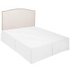 Nestl White Full Bed Skirt - Full Size Bed Skirt 14 Inch Drop - Brushed Microfiber Bed Skirts - Hotel Quality Pleated Bed Skirt - Shrinkage & Fade Resistant