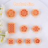 Puocaon Knot Polymer Clay Cutters - 10 Pcs Weave Knot Clay Cutters for Polymer Clay Earrings, Wicker Polymer Clay Cutters for Earrings Jewelry, Rattan Earrings Polymer Clay Cutters