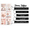 Terra Tattoos Rose Gold Henna Temporary Tattoos 75+ Mandala Tattoos Flowers, Mandalas, Elephants Waterproof Nontoxic Long Lasting Perfect for Beach, Festivals, & Parties