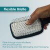 SH-RD Detangle Paddle Brush | Hairbrush w/Vented Air Cushion & Soft Bristles | Gentle Scalp Massager & Pain-Free Detangling | Ideal for Men, Women, All Hair Types