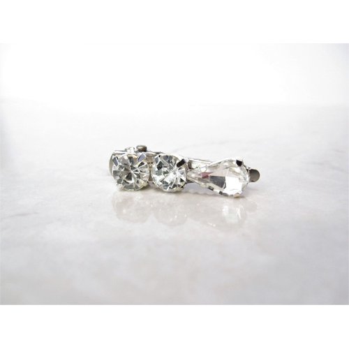 Generic Small crystal alligator hair clip for fine thin hair Set 2(Clip quantity: 2 clips)
