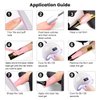 RARJSM Nude Rubber Base Gel Nail Polish Set Clear Sheer Milky White Opaque Pink Builder Base Gel in a Bottle Hard Extension Gel Skin Tone 6 Netural Colors Cured for Nails at Home Salon DIY Beginner