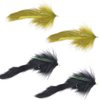 The Fly Fishing Place Bead Head Bouface Bunny/Marabou Streamer Flies - Set of 4 Big Bass and Trout Fly Fishing Flies - Hook Size 4