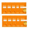 PS.PRETTYSKIN Jeju Tangerine Vitamin C Facial Mask Sheet (Pack of 10) with Panthenol + Adenosine + Niacinamide for Moisturizing, Soothing, Korean skincare