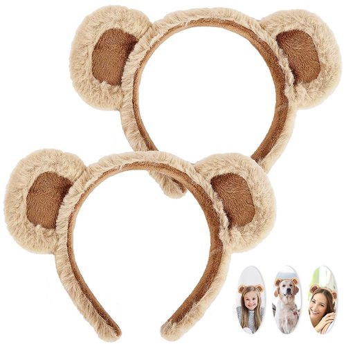WXJ13 Bear Ears Headband Party Headwear Women's Face Wash Costume Accessories, Children's Gifts Hair Hoops for Theme Show