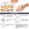 Cookie Temporary Tattoos 8 Sheets 82PCS Milk and Cookies Party Decorations Supplies Favors Candyland Theme Birthday Cute Stickers Christmas Gifts for Boys Girls Class School Prizes Carnival