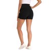 fitglam Women's Maternity Shorts Over Belly Pregnancy Clothes Pajamas Lounge Workout Sleep Shorts with Pockets Black
