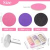 heemeei 72Pcs Sanding Paper Discs and Metal Nail Drill Bit 25mm Replacement Sandpaper Disk for Manicure Pedicure Supplies Tools, Foot File for Dead Skin Foot Callus Remover(80#150#240# Grits)…