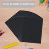 Pikalon 30 Sheets Black Glitter Cardstock 8.5 x 11 Inches, 230gsm Premium Sparkling Card Stock Paper for Card Making DIY Wedding Birthday Craft Party Decoration School Student Supplies (Black)