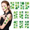 St. Patrick's Day Temporary Tattoos for Face 100+Pcs, Party Favors Lucky Shamrock Tattoo Irish Flag Tattoo 10 Sheets