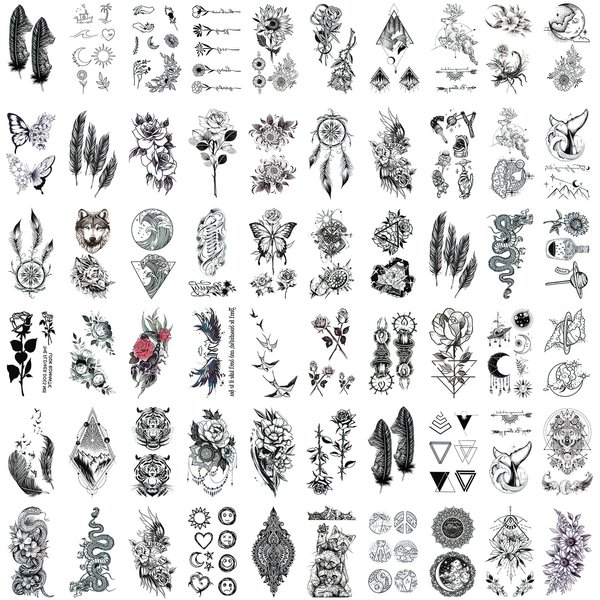 MSUP Temporary Tattoos 60 sheets, 3.8" x 2.2" (01)