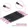 5 Pieces Pumice Stone Nail File Double-Headed Nail Polishing Pen Stick Cuticle Remover Trimmer Buffer Pedicure Pen Nail Art Care Tool for Household Beauty Salon Peeling Dead Skin Repairing