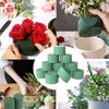 24 Pcs 3 Inch Flower Foam Block Round DIY Flower Arrangement Kit Wet Flower Foam for Artificial Flowers, Wedding Aisle Flowers, Party Decoration