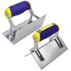 Stainless Steel Corner Trowel 2 PC (Inside & Outside) Drywall Corner Knife Set Concrete Plastering Bricklaying Finishing Tool Kit