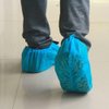 ELEpure Shoe Covers Disposable Non Slip for Kids 50Pack (25Pairs) Non-Woven Fabric Stretchable Durable - Fit US Children's 8-13.5/1-4 Blue(Small)