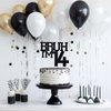 Black Glitter Bruh I'm 14 Cake Topper, Happy 14th Birthday/Bro I'm 14/It's My 14th Birthday, Funny 14th Birthday Party Decorations Supplies