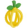 Itzy Ritzy Teething Ball & Training Toothbrush - Silicone, BPA-Free Bitzy Biter Lemon-Shaped Teething Toy Features Multiple Textures to Soothe Gums & an Easy-to-Hold Design (Lemon)