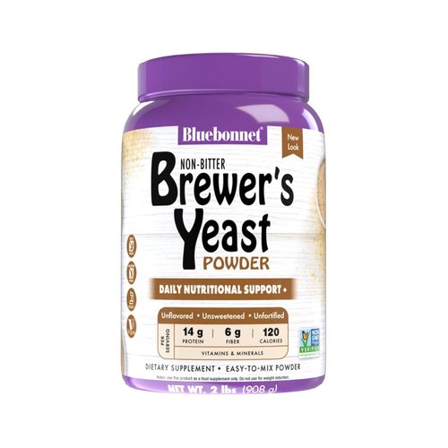 Bluebonnet Nutrition Super Earth Brewers Yeast Powder, Super Food, Whole Food, Source for Vitamins, Great Tasting, Vegan, Vegetarian, Non GMO, Gluten Free, Soy Free, Milk Free, Kosher, 2 lb