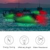 Obcursco Boat Navigation Lights, Led Boat Lights Bow and Stern, Vertical Mount Red and Green Marine Navigation Lights, Perfect Replacement for Pontoon, Bass Boat, Jon Boat (Black)