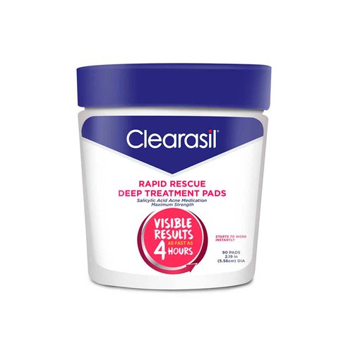 Clearasil Ultra Rapid Action Acne Treatment Pore Cleansing Pads, 90 Count