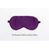 Premium Handcrafted 25 Momme Mulberry Silk Eye Mask for Sleeping (Purple Passion)