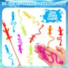 HLARTNET 26 PCS Sticky Lizards for Kids, Stretchy Sticky Lizards Toys Bulk for Reptile Party Favors, Children Lizards Gifts for Goodie Bags Stuffers Pinata Filler Students Rewards