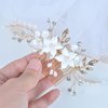 Beusoulover Wedding Hair Comb Clip, Wedding Hair Accessories for Brides, Crystal Bridal Hair Accessories Headpieces for Women, Girl, Party, Prom, (Style D)