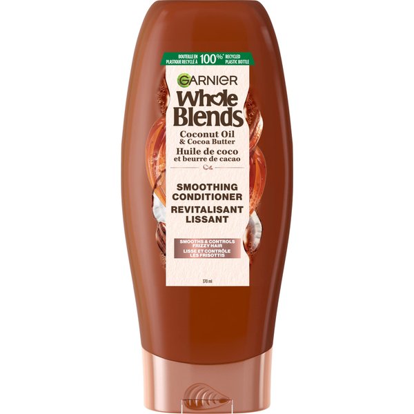 Garnier, Whole Blends Conditioner with Extracts Count, Coconut Oil & Cocoa Butter, Coconut Oil/Cocoa Butter, 12.5 Fl Oz