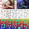 Bilizar 15 Sheets Unicorn Glow in The Dark Temporary Tattoos for Kids Girls Toddler Cute Fun Glitter Night Luminous Waterproof Fake Tattoo Sticker For Children Birthday Gifts Party Supplies Favor