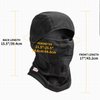 Mens Balaclava Winter Ski Face Mask Breathable Windproof Thermal for Motorcycle Riding Cycling in Cold Weather Black