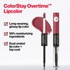REVLON Liquid Lipstick with Clear Lip Gloss, ColorStay Overtime Lipcolor, Dual Ended with Vitamin E, 220 Unlimited Mulberry, 0.07 Fl Oz (Pack of 1)