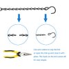 YINGFENG 10 Pack 9.5 Inch Black Hanging Chains, Garden Plant Hangers for Hanging Bird Feeders, Billboards, Chalkboards, Basket, Planters, Lanterns, Wind Chimes and Decorative Ornaments Etc