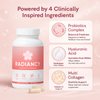 minyang Radiancy Probiotic for Women, Daily Supplement with Multi-Collagen, Hyaluronic Acid, Prebiotics, Vitamin C - 120 Count (1)
