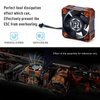 RC Motor Cooling Fan Rocket V2 28000RPM Motor Heat Sink Surpass Hobby Turbo ESC A3 Cooling Fan with XH Connect for 1/10 1/8 RC Car (Orange &Black)