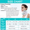 TANDCF Cervical Neck Brace Collar with Chin Support for Stiff Relief Cervical Collar Correct Neck Support Pain Bone Care Health(Size S)