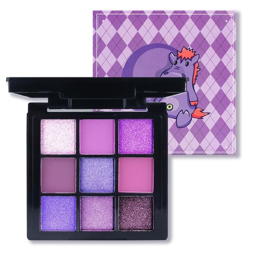 WanTuoluo 9 Colors Smoky Matte Shimmer Eyeshadow Palette with Mirror for Eye Makeup,High Pigmented Brown Purple Eye Shadow Primers Powder Palet de sombras de ojos