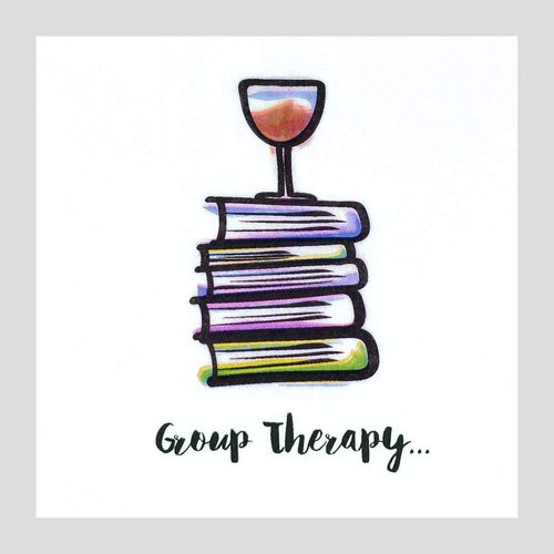 30 Pk, "Group Therapy" Cocktail 3-Ply Paper Party Napkins for Book Club, Wine Night, Womens Group, Galentine's Day or Girls Night