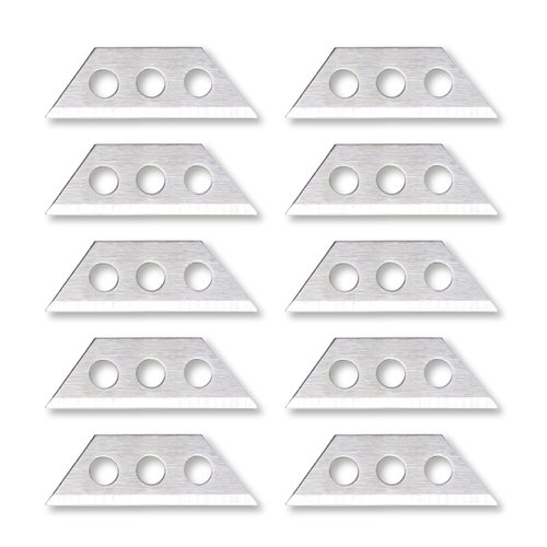 Excel Blades Mini Utility Knife Replacement Blades, Made in the USA, Multipurpose Carbon Steel Blade Replacements for Mini Box Cutters and Utility Knives, 1.1 x .375 x .018, 10-Pack