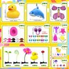 PPXMEEUDC Bulk Party Favors Toys Goodie Bag Stuffers Classroom Prizes Eye Finger Puppets Mini Ducks Mini Cowboy Hats for Festival Boys and Girls Birthday Party Supplies