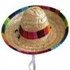 CIEOVO Dog Sombrero Hat, Mini Straw Sombrero Hats Mexican Hats Sombrero Party Hats for Small Pets/Puppy/Cat