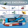 Gens ace 3S Lipo Battery 2200mAh 11.1V 25C Lipo Battery with EC3 Plug for RC Drone RC Airplane RC Drone RC Helicopter FPV