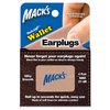 Mack's Roll-Ups Wallet Ear Plugs, 4 Pair - Soft Foam Earplugs for Concerts, Sports Events, Nightclubs, Shooting and Power Tools Beige