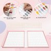 Professional 216 Nail Colors Chart, Nail Gel Polish Organizer Display Card Book, Nail Art Salon Nail Swatch Stick Card board Painting Practice Book