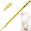 Pana 3/32" Sharp Point Bit Safety Nail Carbide Bit - Gold Color (Grit: Medium - M) for Electric Dremel Drill Machine