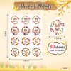 Lucleag Hello Fall Stickers for Kids, Fall Leaves Wreath Stickers Happy Autumn Fall Stickers for Candy Envelope Seals Gift Card Stickers Fall Thanksgiving Party Favors Decor 360PCS