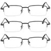 TruVision Readers Reading Glasses - 9509 HP -VP3-Gunmetal-2.50