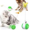 Alnicov Cat Toys Interactive Ball,Balanced Cat Toy with Ball for Indoor Cats Ball with Wheels Automatic Rotating Rolling Balls Balance Swing IQ Training Toy for Cats