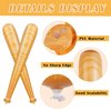 durony 9 Pack Baseball Bat Inflates 29.5 Inch Inflatable Baseball Bat Wood Grain Blow Up Sports Theme Toy for Sports Carnival Birthday Party Supplies Favors Decorations Prizes